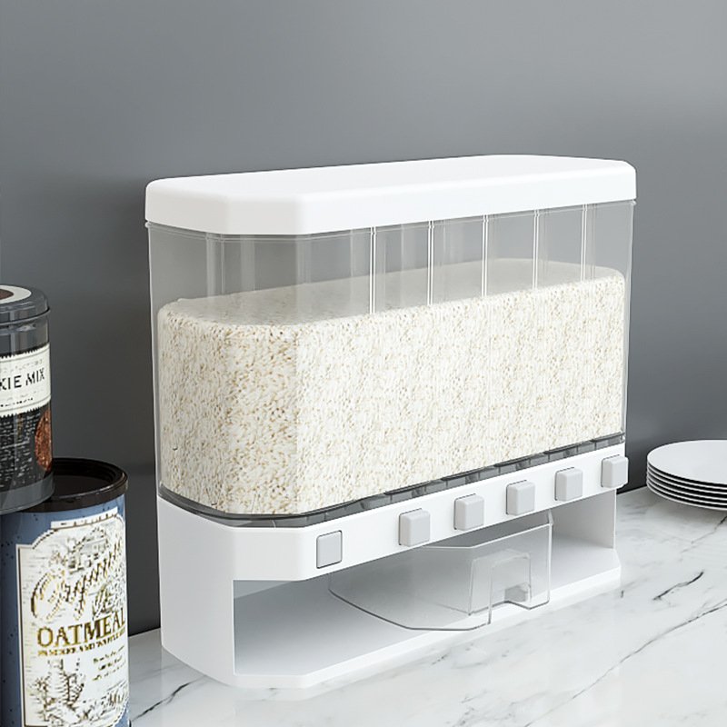 Factory Wholesale PP Large Capacity Rice Box Multifunction Rice Dispenser Storage Container