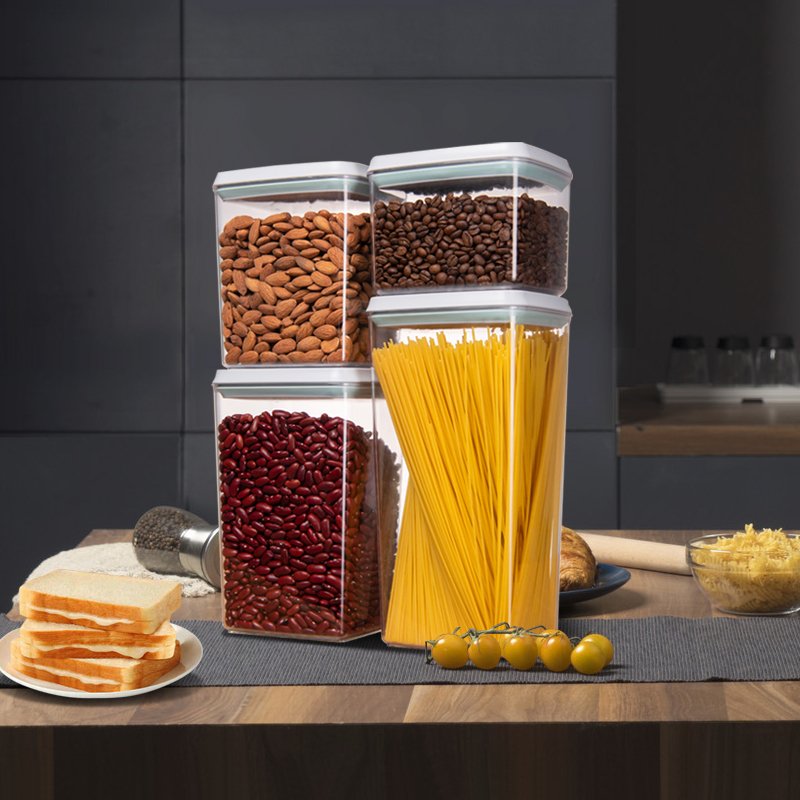 Pantry Organization Food Storage Containers With Airtight Lids Set Of BPA Free Plastic Food Storage Container Set
