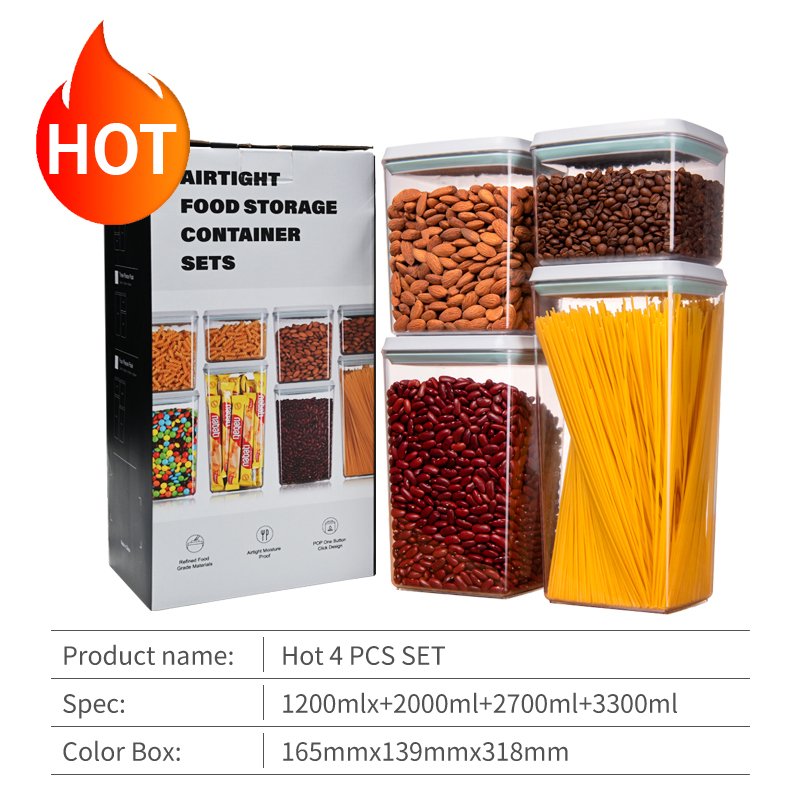 Pantry Organization Food Storage Containers With Airtight Lids Set Of BPA Free Plastic Food Storage Container Set