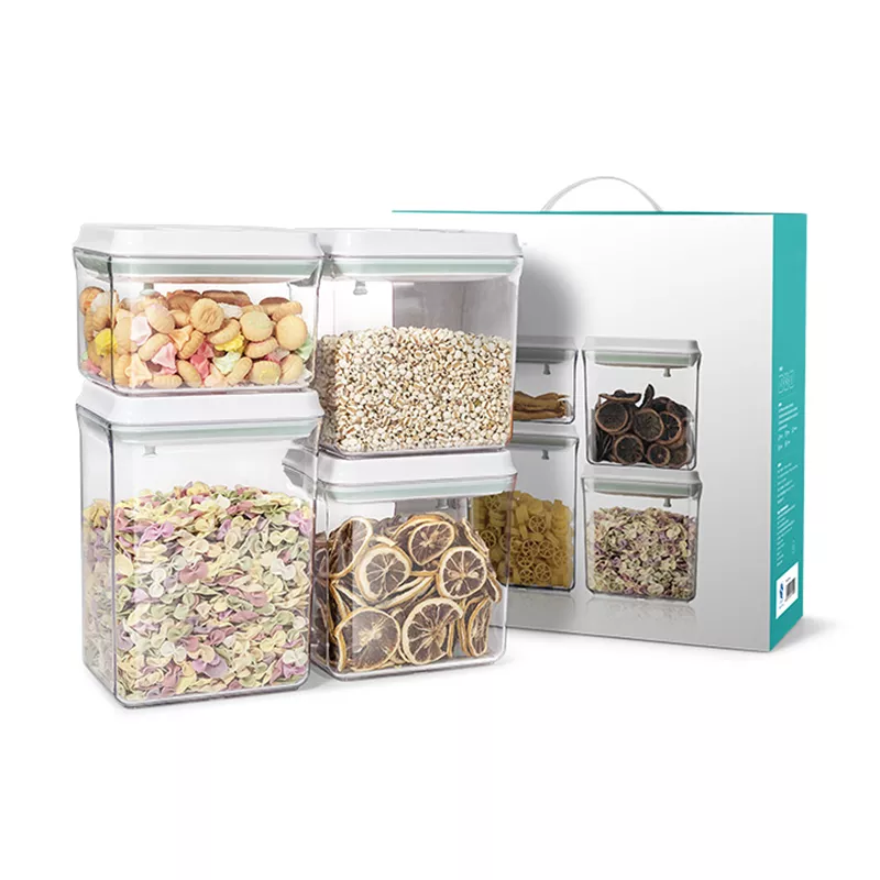 Pantry Organization Food Storage Containers With Airtight Lids Set Of BPA Free Plastic Food Storage Container Set
