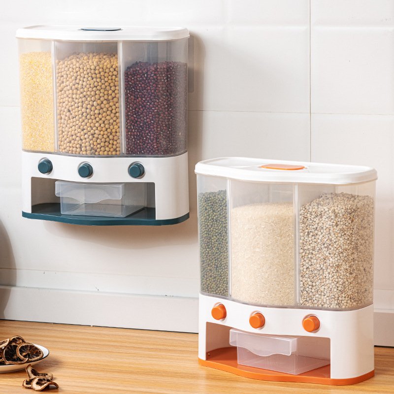 New Rice Storage Container Containers Plastic Food Containers Pantry Storage Bins for Organizer Kitchen