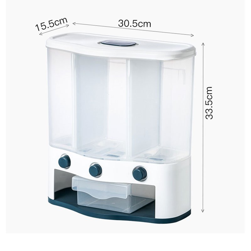 New Rice Storage Container Containers Plastic Food Containers Pantry Storage Bins for Organizer Kitchen