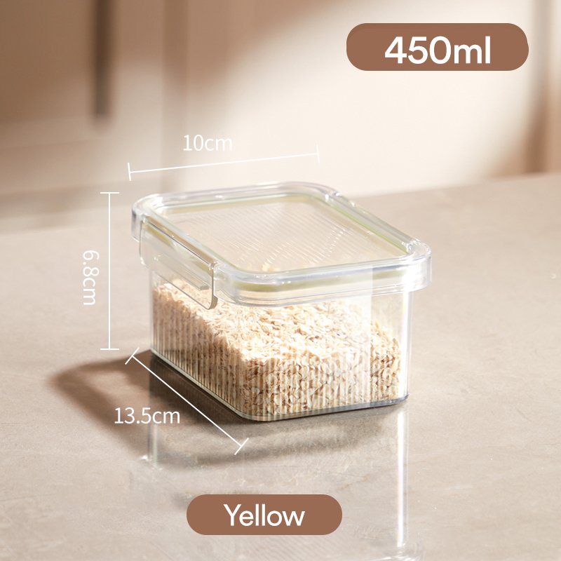Storage organizer cereal dispenser small 450ML storage bottles & jars kitchen organizer food storage container with lids