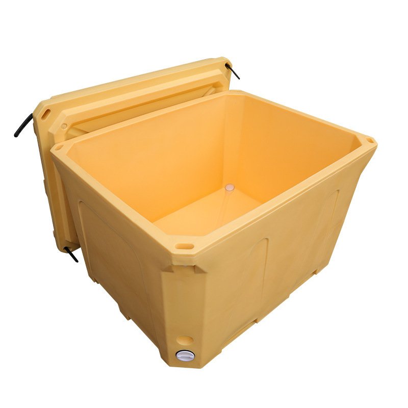 L1230*W1030*H667mm LLDPE Large Capacity Food Seafood Storage Turnover Insulated Plastic Container for fish