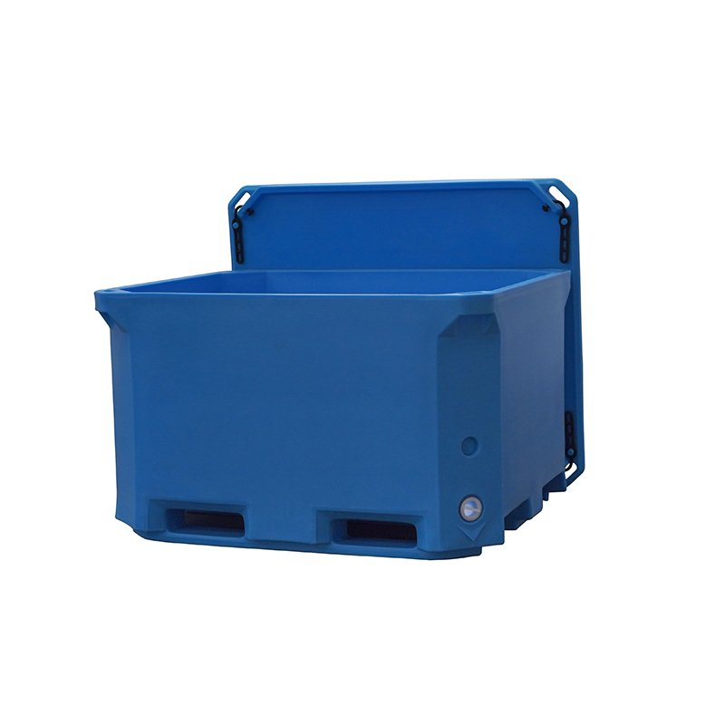L1230*W1030*H667mm LLDPE Large Capacity Food Seafood Storage Turnover Insulated Plastic Container for fish