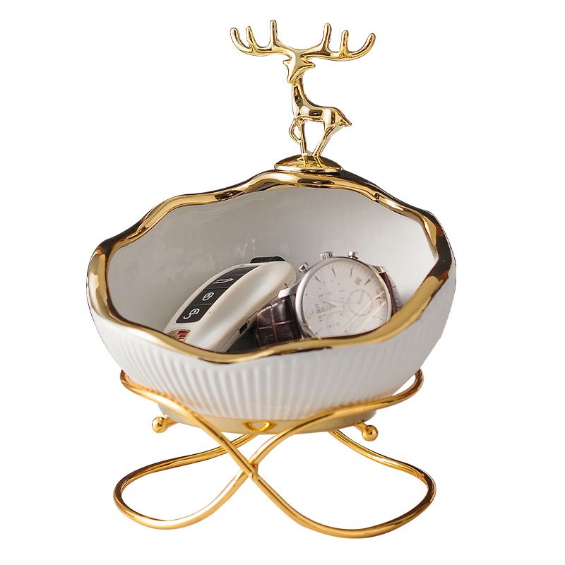 Creative Ceramic Key Storage Box Display Home Decoration Desktop Storage Bowl for Organizing Keys and Small Items