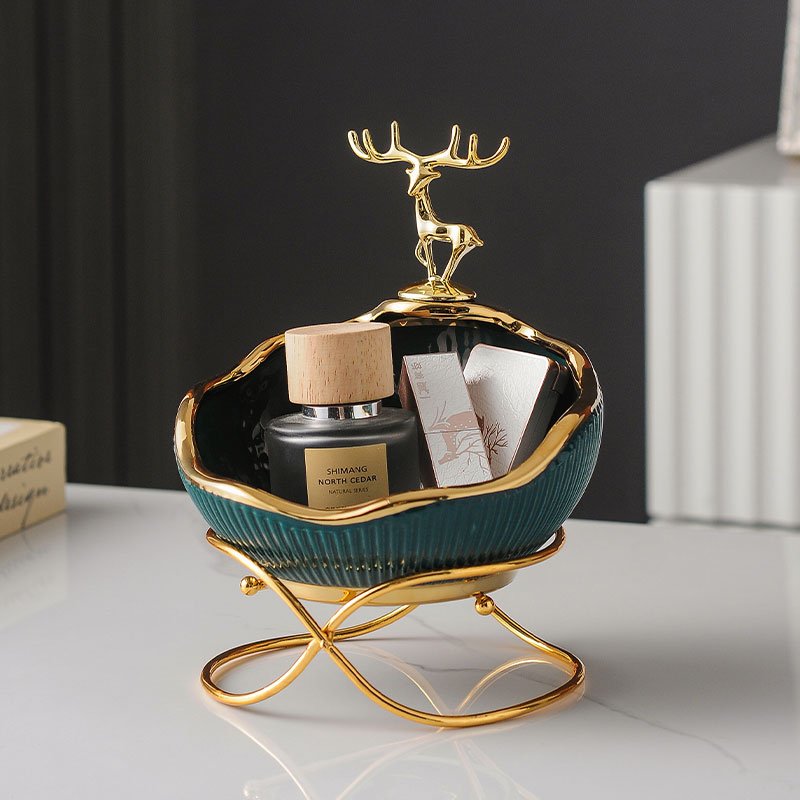 Creative Ceramic Key Storage Box Display Home Decoration Desktop Storage Bowl for Organizing Keys and Small Items