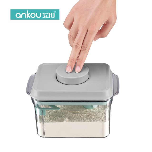 Eco-friendly Airtight Pantry Rice Cereal Food Container POP Button Container Airtight Multipurpose Plastic Food Container