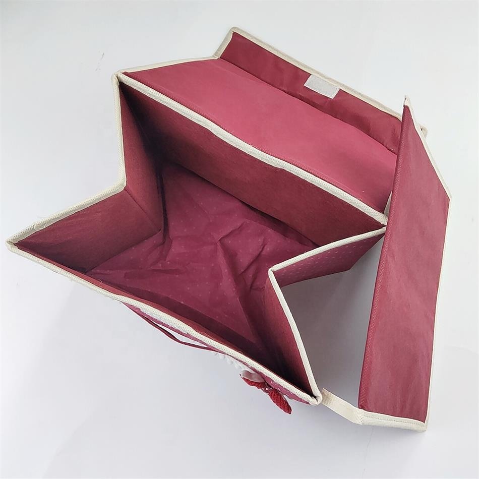 Promotional storage box foldable Collapsible Convenient non woven receiving box fabric clothing storage box