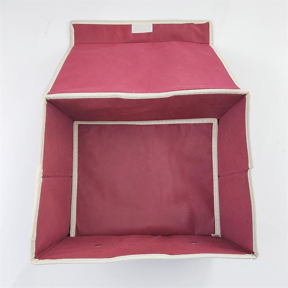 Promotional storage box foldable Collapsible Convenient non woven receiving box fabric clothing storage box