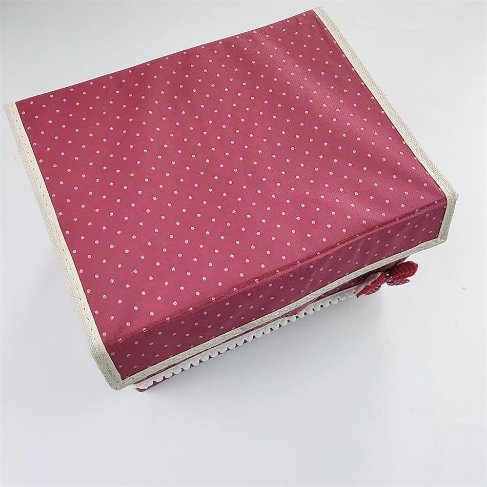 Promotional storage box foldable Collapsible Convenient non woven receiving box fabric clothing storage box