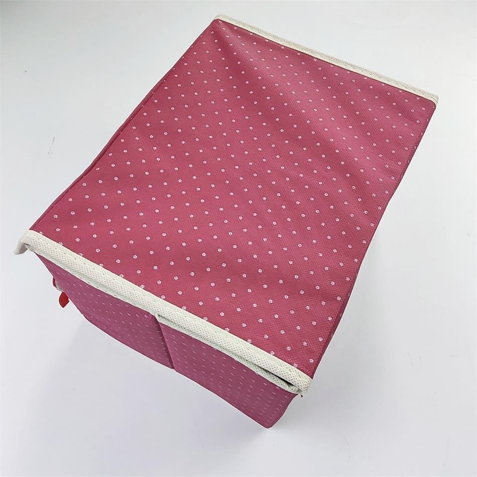 Promotional storage box foldable Collapsible Convenient non woven receiving box fabric clothing storage box