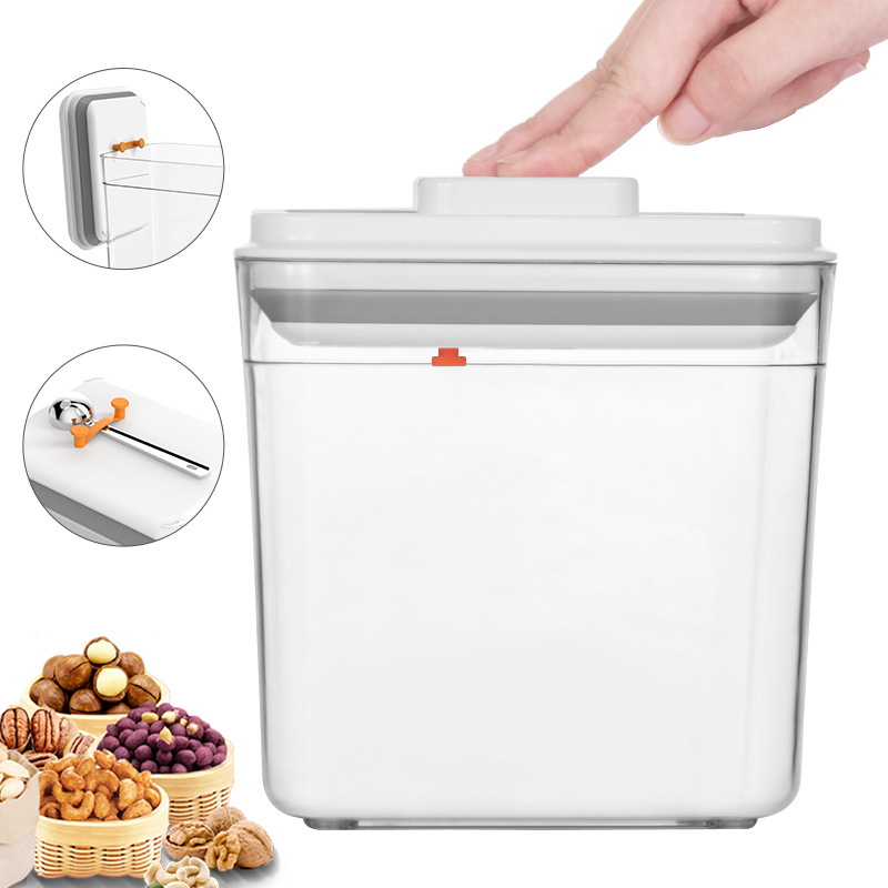 storage boxes & bins plastic storage box Storage Container Box Injection Molding Rectangular Canister for Kitchen Use