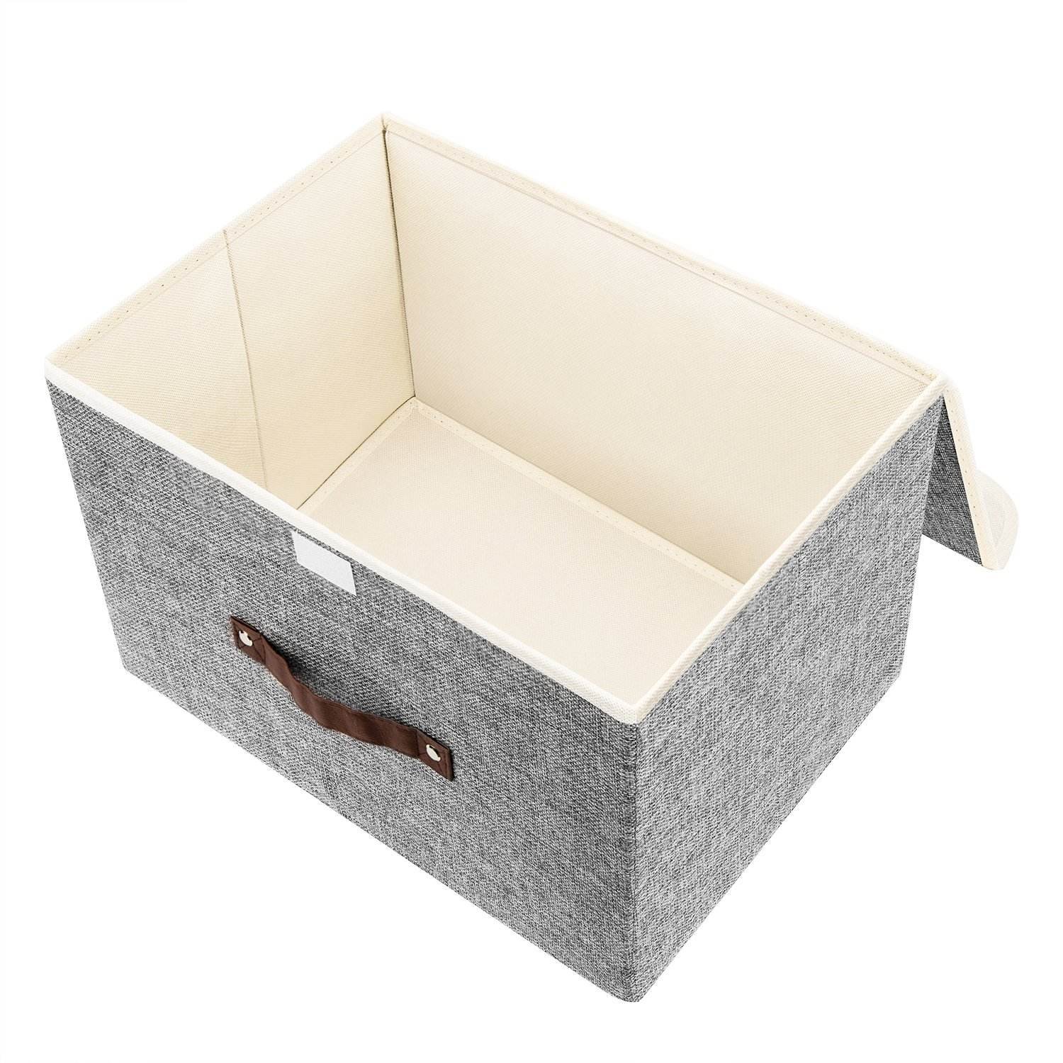 Factory Direct Sale Popular Cabinet Foldable Linen Fabric Toy Kids Storage Box With Lid