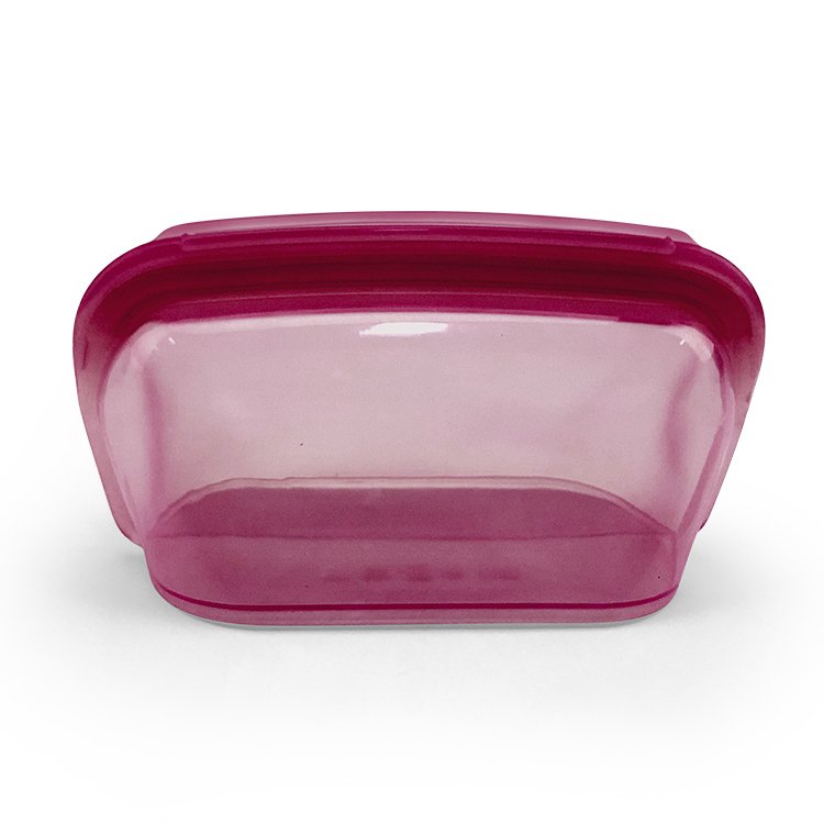Color customization 1000ML Double Zip-lock 100% Full Grade Silicone Small Travel Carrying Storage Bag Food Fresh Keeping Bag