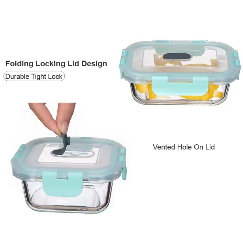 IKOO airtight meal prep containers 10 pack glass food storage containers with lids