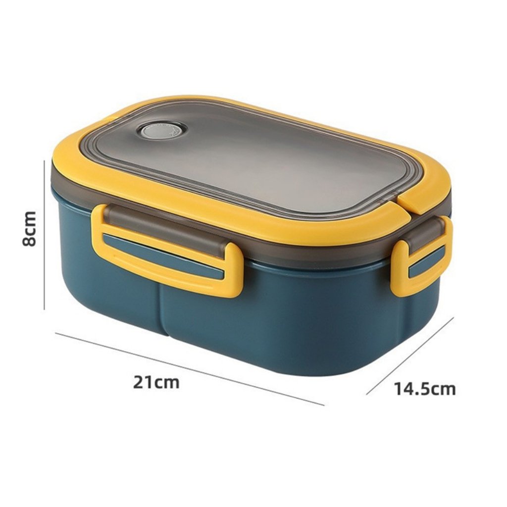 Wholesale available Large 1200ml Capacity double layer insulated Microwavable plastic school lunch bento box