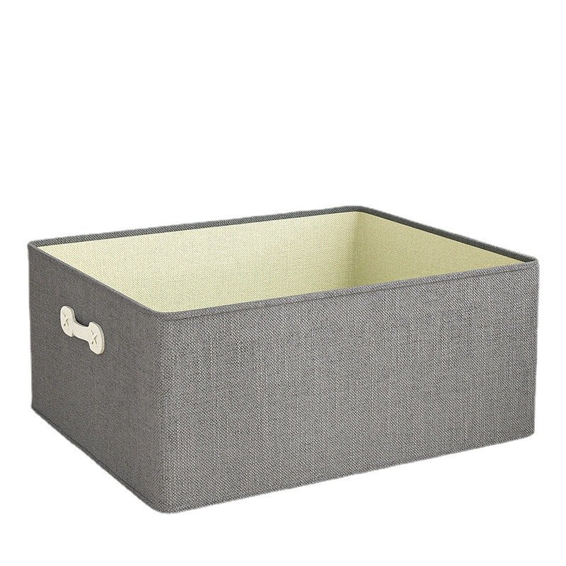 Wardrobe Clothes Organizer Cotton and Linen Drawer Organizer Clothes Foldable Clothes Storage Box for Jeans Blanket