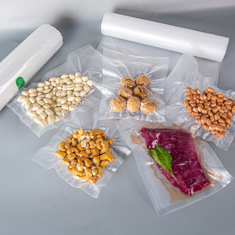 Wholesales customized reusable PA+PE BPA free safety food vacuum packing roll set