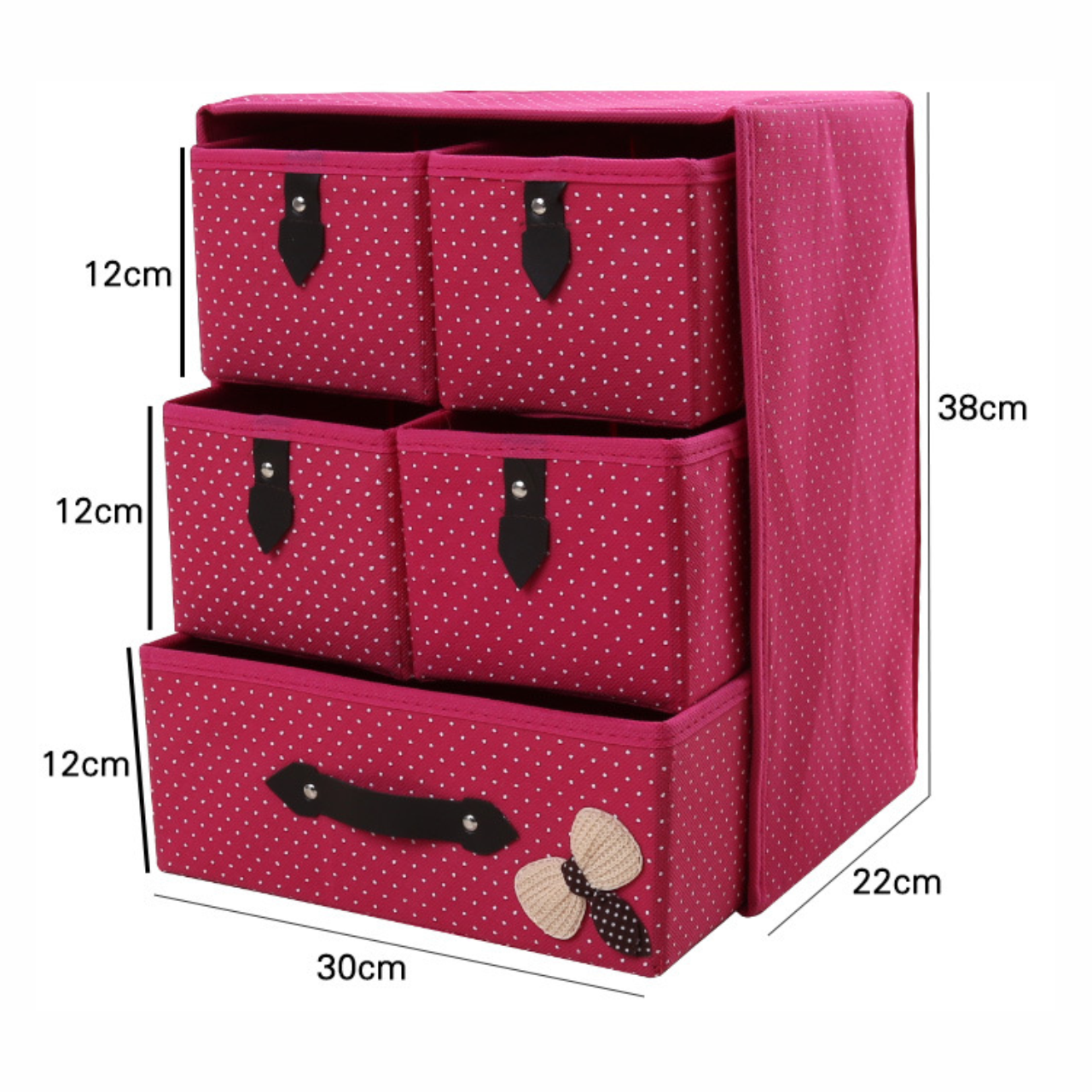 Three-layer folding drawer storage box thickened non-woven clothing children's toys storage foldable storage box