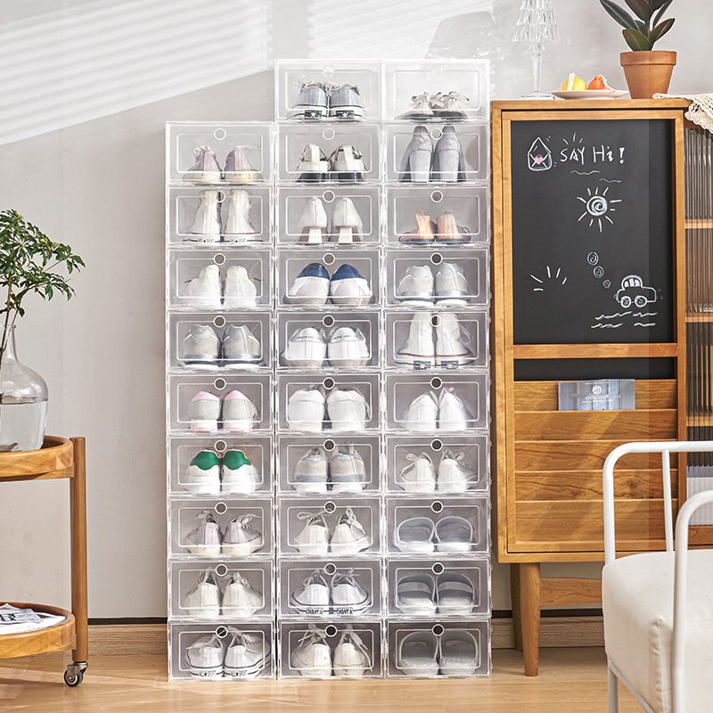 PP material easy to install household storage shoe box