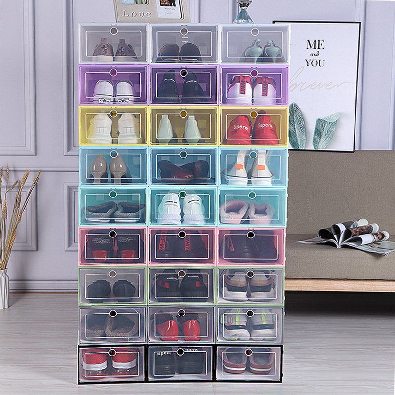 PP material easy to install household storage shoe box