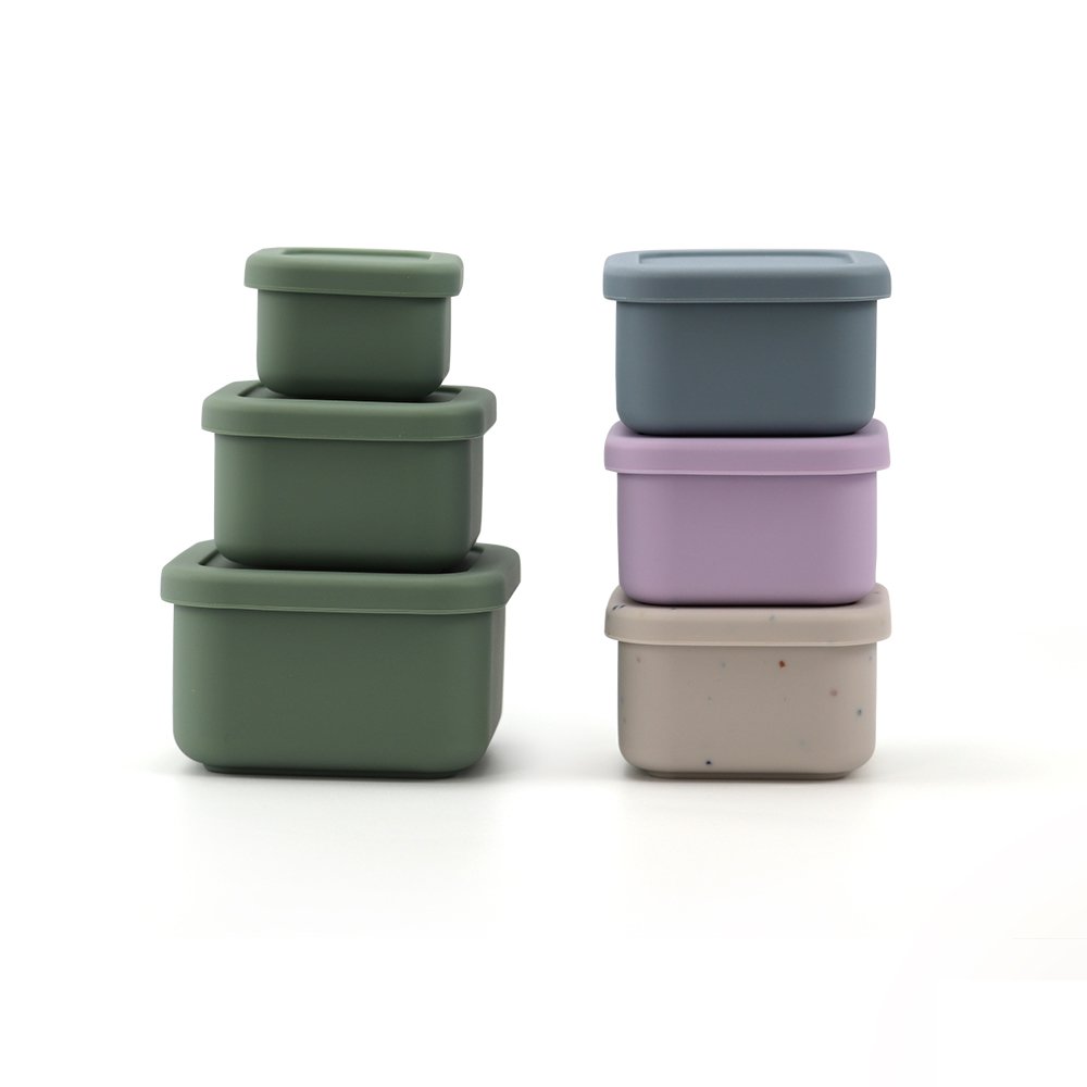 Leakproof salad container BPA free food storage ,Eco-friendly silicone lunch box set