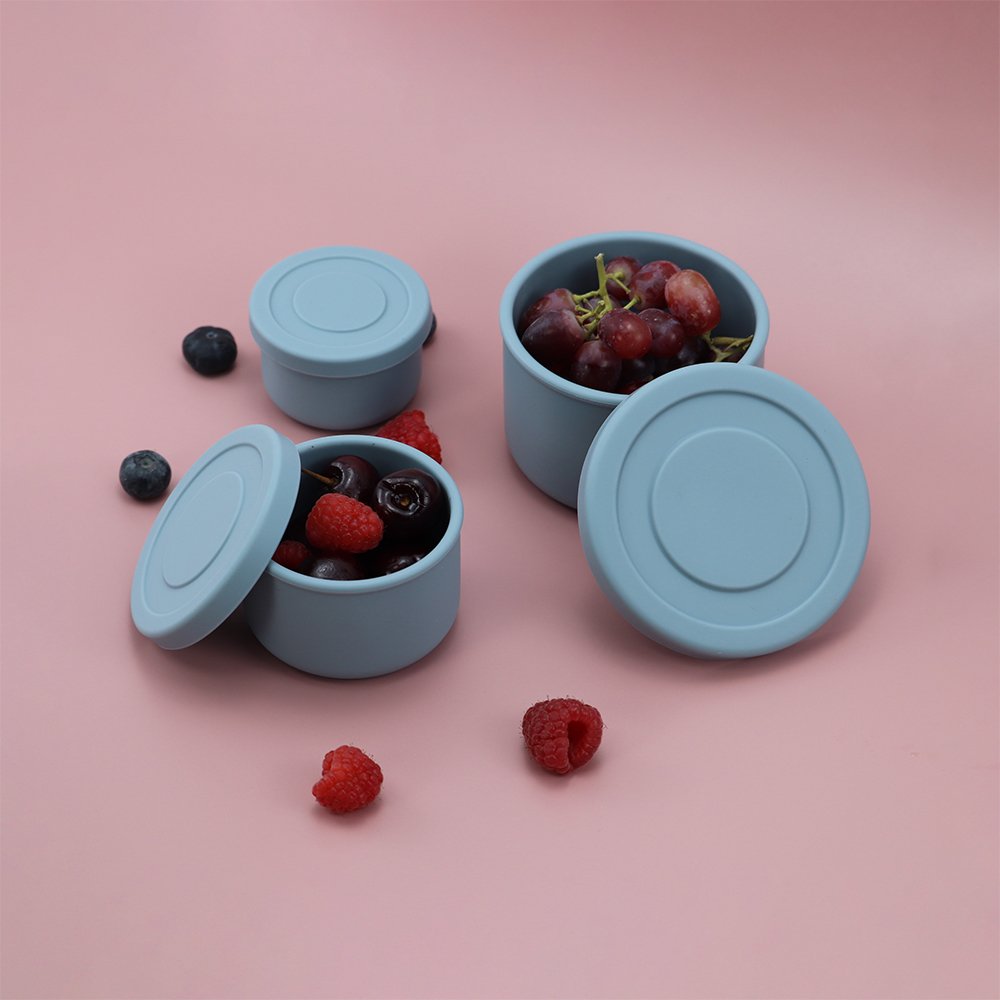 Leakproof salad container BPA free food storage ,Eco-friendly silicone lunch box set
