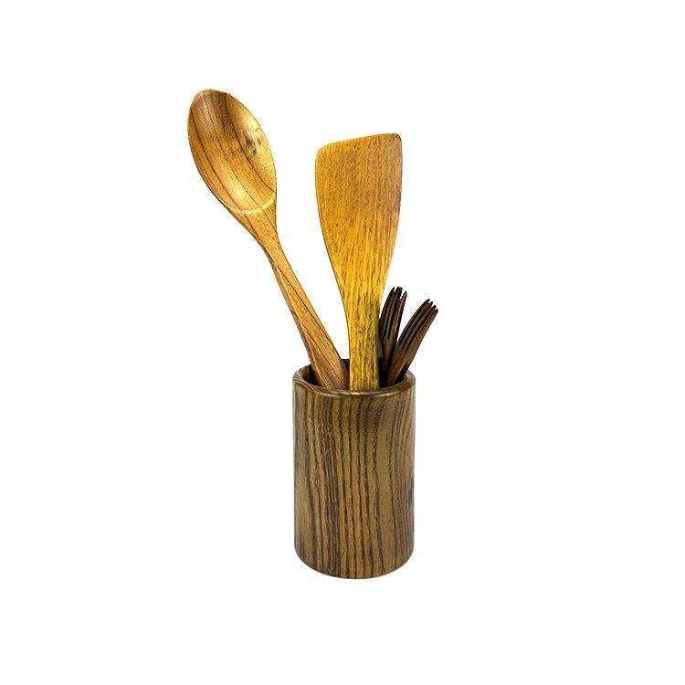 Kitchenware wooden bamboo chopsticks storage box chopsticks bucket