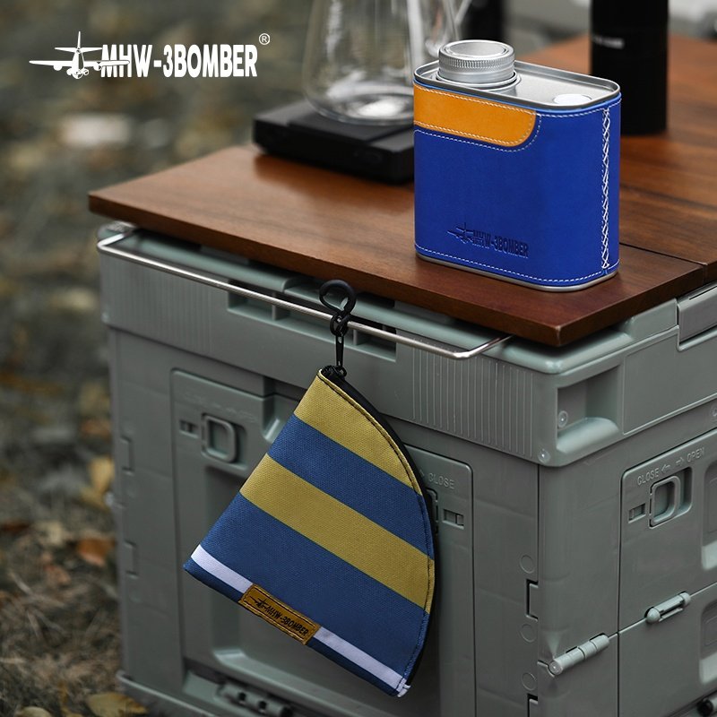 MHW-3BOMBER Outdoor Camping Portable Kitchen Storage Bomber Coffee Bean Sealed Can and Hand Brewed Coffee Filter Paper Bag