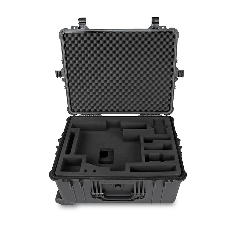 Big Heavy Duty Tool Carrying Plastic Equipment Storage Box IP67 Shockproof Foam Case