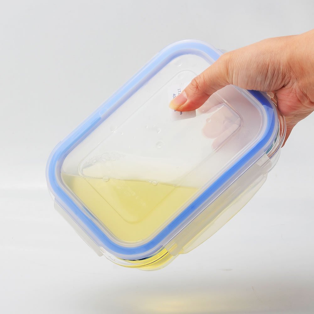Newly Lock Lid Lunch Box Tempered Glass Home Kitchenware Tableware Meal-Prep Food Storage Containers Set