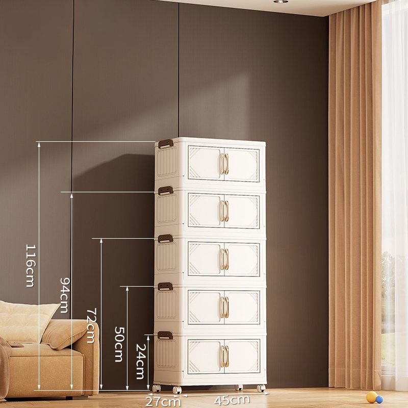 8093-5 Wholesale household kids adults stackable collapsible plastic storage cabinet