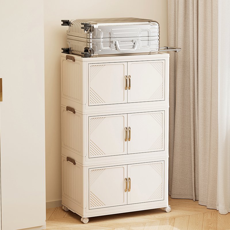 8093-5 Wholesale household kids adults stackable collapsible plastic storage cabinet