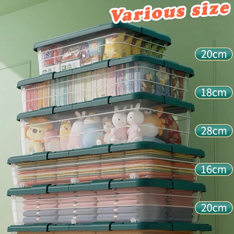 Modern style home organization storage box under bed 35l 40l 45l 60l 70l 80l 90l underbed storage boxes