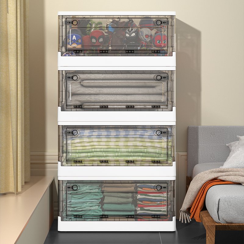 Wholesale Plastic Foldable Clothing Storage Box from China Convenient Storage Bin