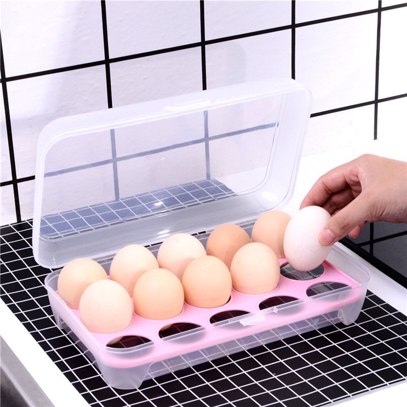 Choice Fun Food Storage Container PP Refrigerator Egg Storage Box Transparent Storage Boxes & Bins Plastic Container PET Modern