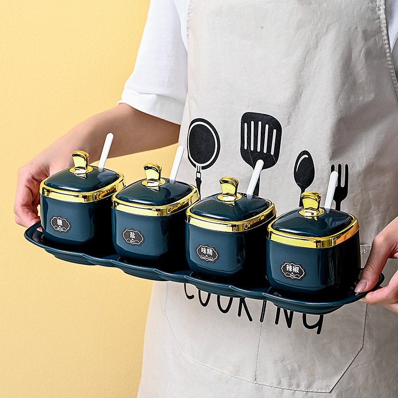 Household combination kitchen storage box seasoning bottle monosodium glutamate salt tank seasoning tank