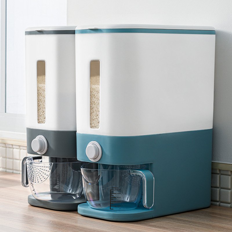 Thicken Rice Dispenser 12KG Household Sealed Insect And Moisture Proof Rice Dispenser Storage Container Rice box
