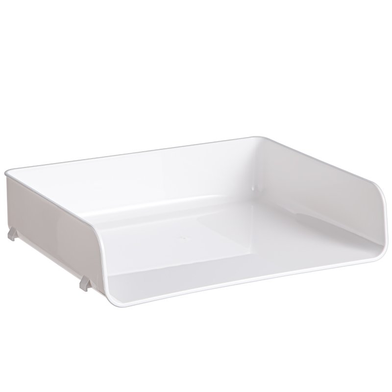Transparent desktop storage box Office desk acrylic file organizer box can be stacked shelves