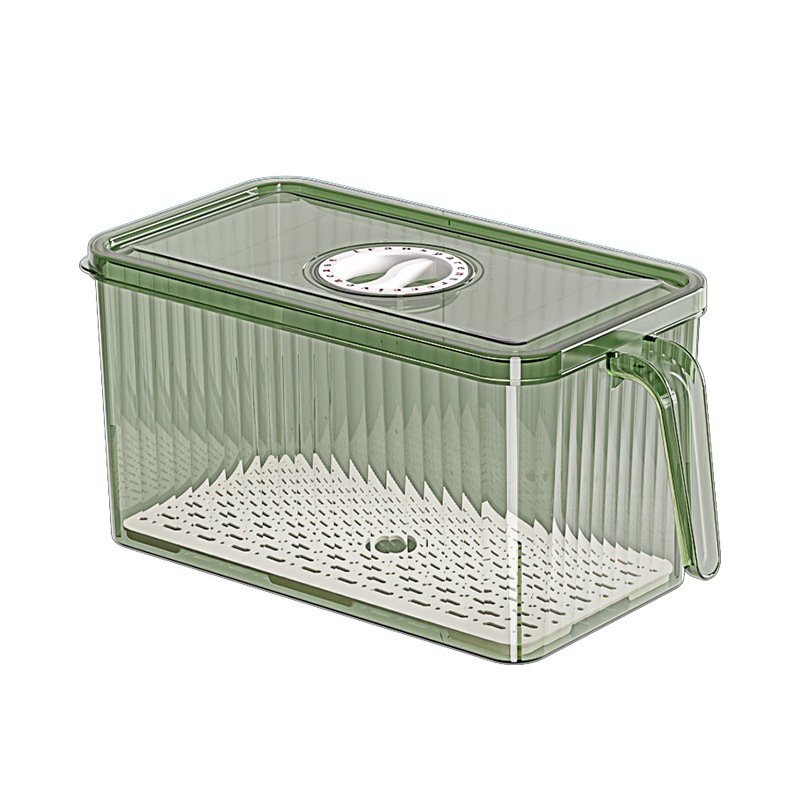 Refrigerator Drawer Sealed Egg Carton with Lid Kitchen Plastic Fridge Organizer Vegetable and Fruit Pet Food Storage Box