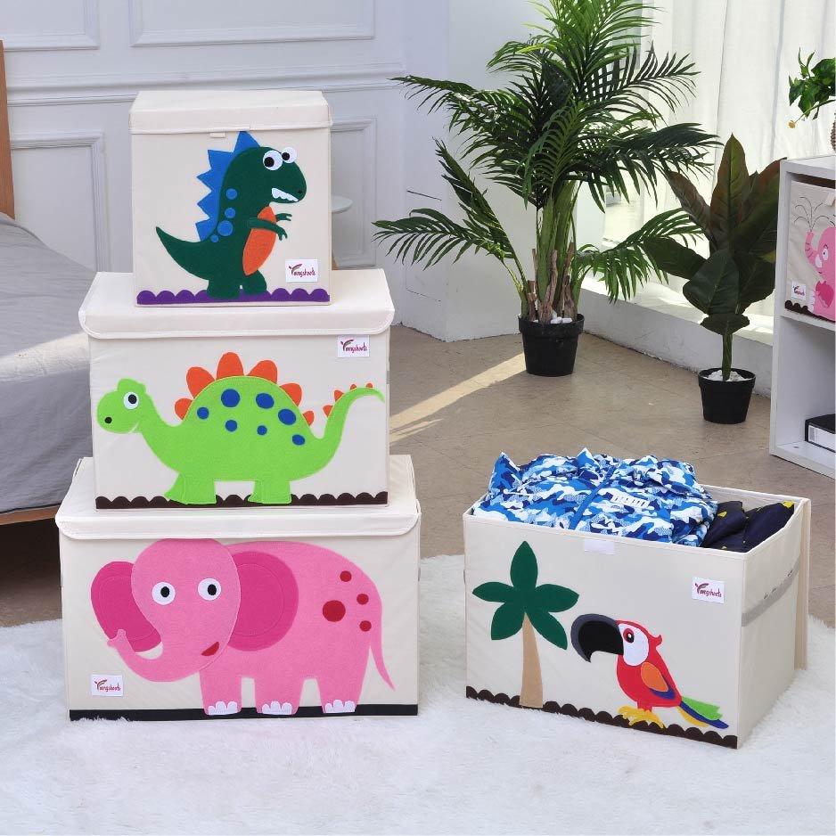 Wholesale Foldable Kids Toys Cloth Cube Storage Box Sundries Organizer Closet Basket Bins Closet Organizer Fold Box
