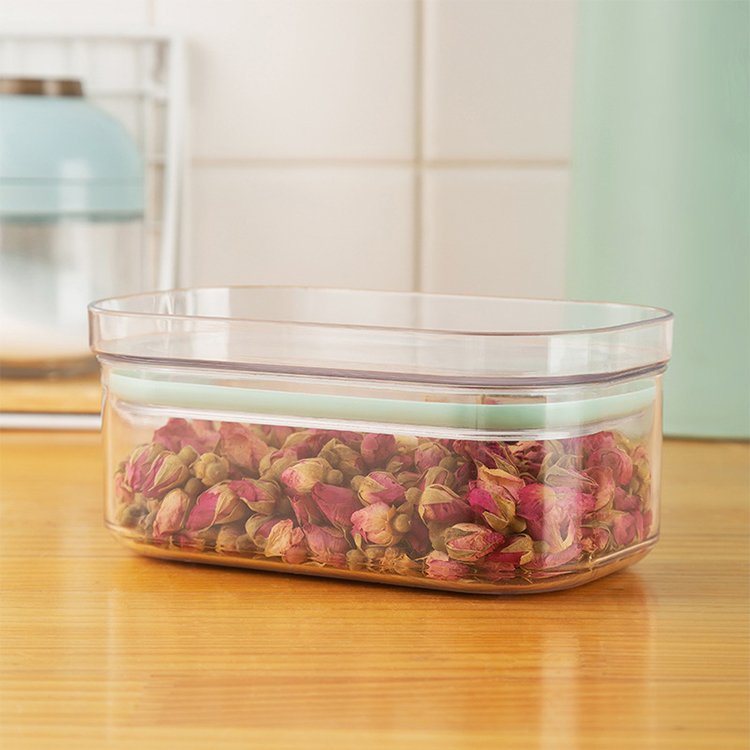 Food Storage Box kitchen Organizer Tea Cereal Can StorageJars