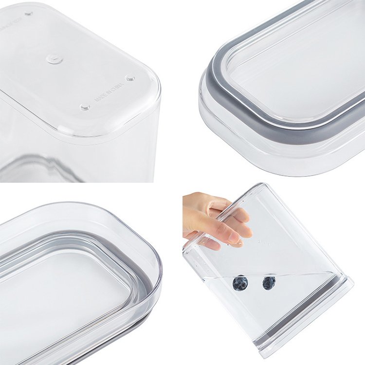 Food Storage Box kitchen Organizer Tea Cereal Can StorageJars