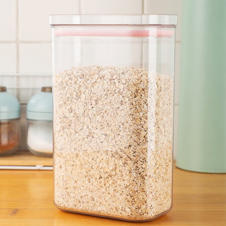 Food Storage Box kitchen Organizer Tea Cereal Can StorageJars