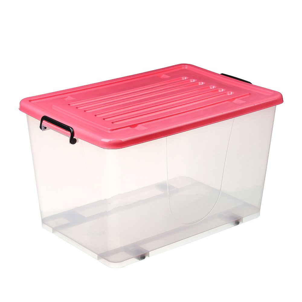 88l wholesale clear plastic container with lid