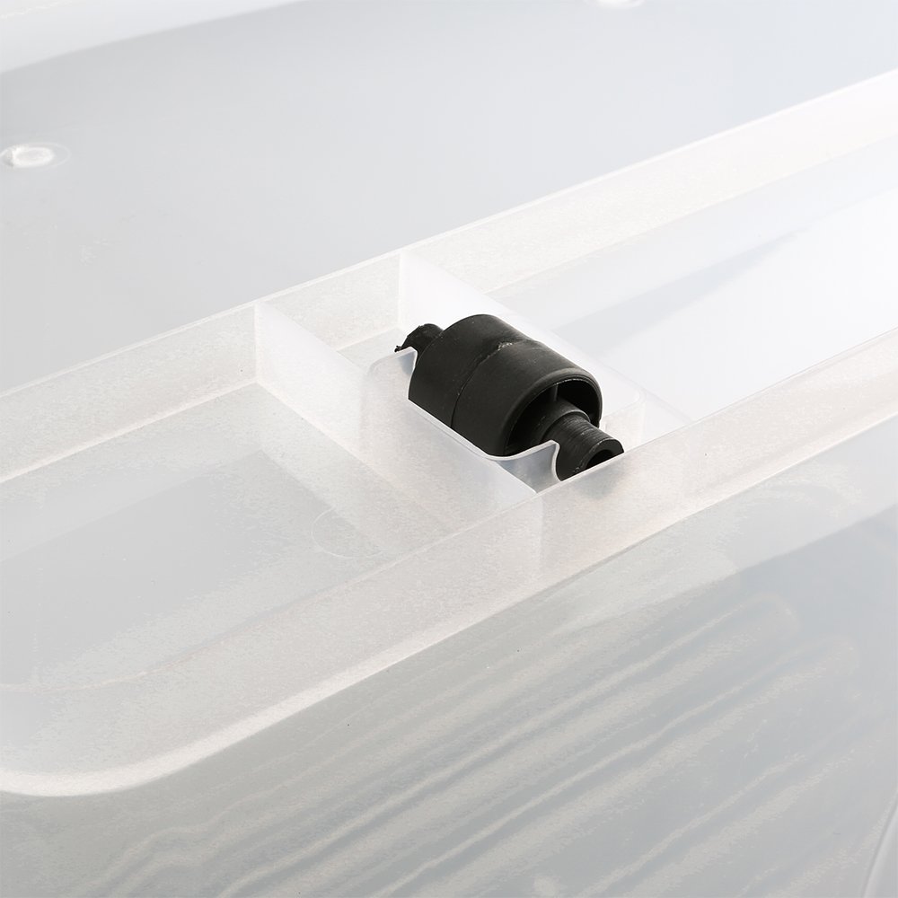 88l wholesale clear plastic container with lid