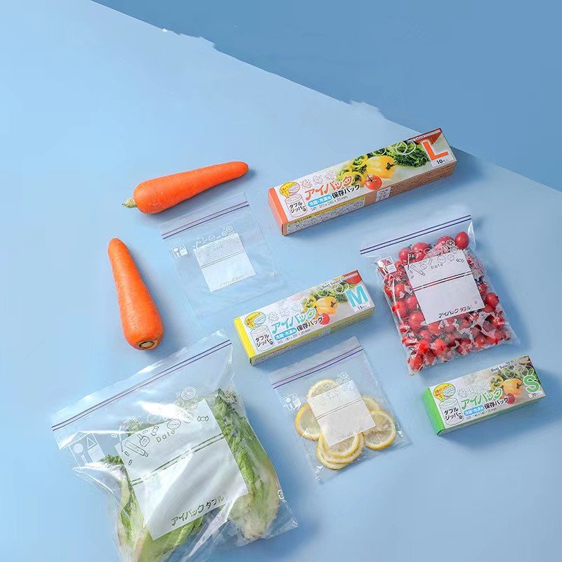 Sealed Plastic Zipper Bag for Fresh Food Packaging Bag Thickened Food Sealed Zipper Bag