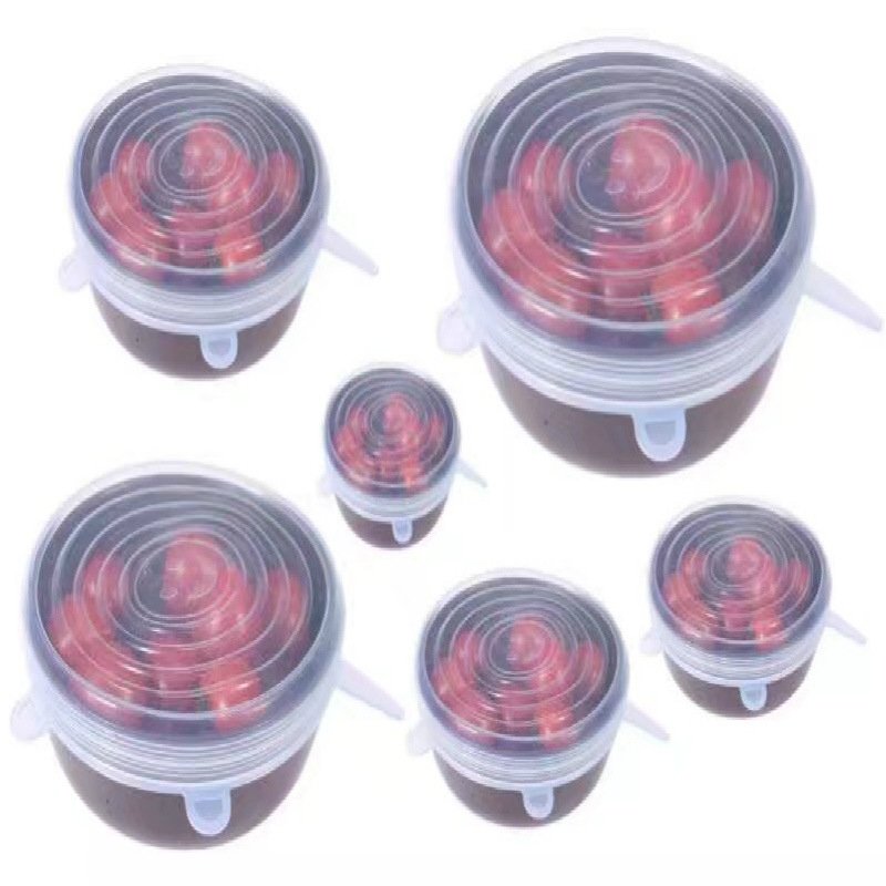 2024 Hot Sale High Quality BPA Free Round Stretchy Silicone Keep Fresh Lids for keeping food fresh
