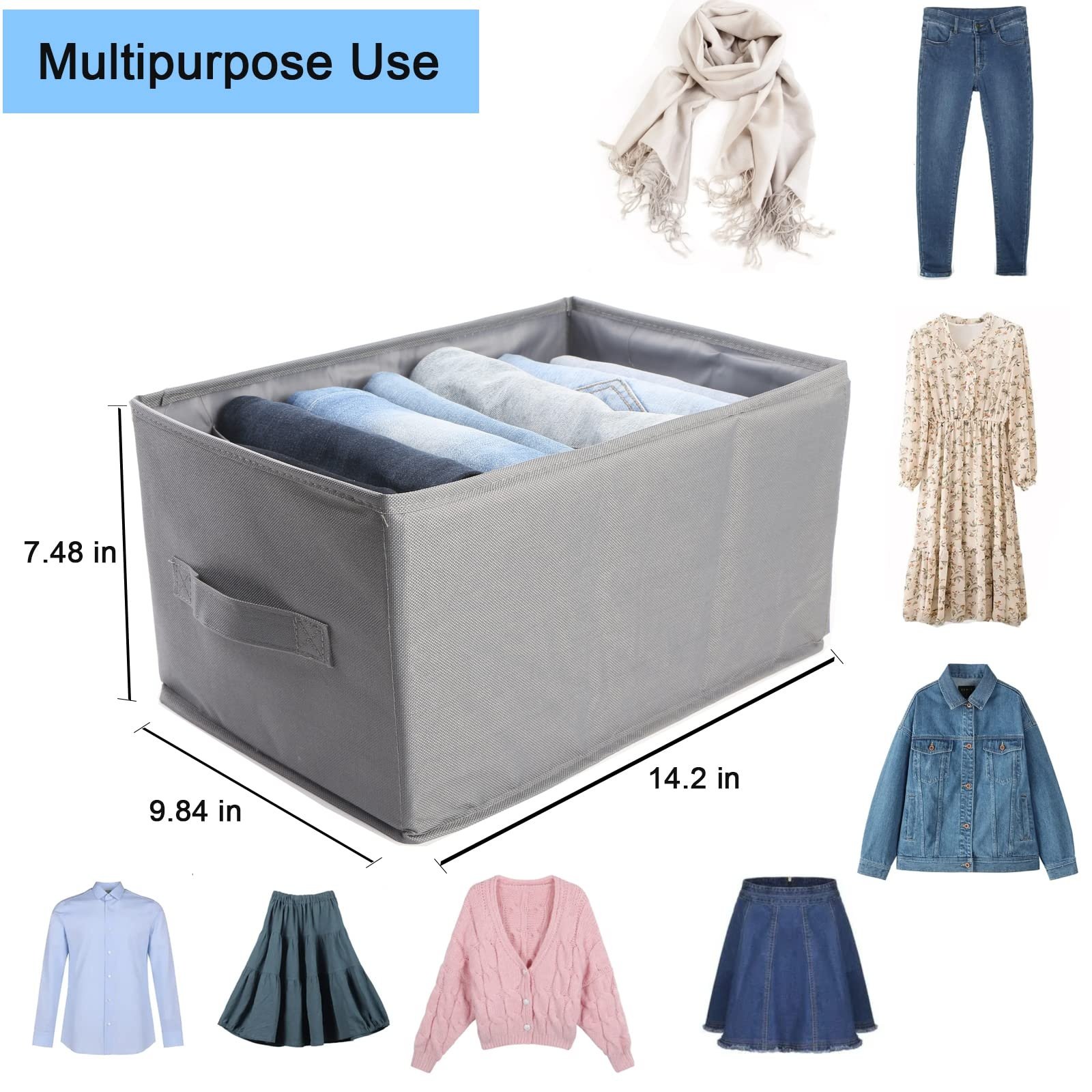 Custom Drawer Organizer Clothes Bra Sock Tie Foldable Storage Box Stacking Pants Home Organizer